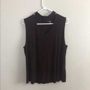 Black Cut Out Tank